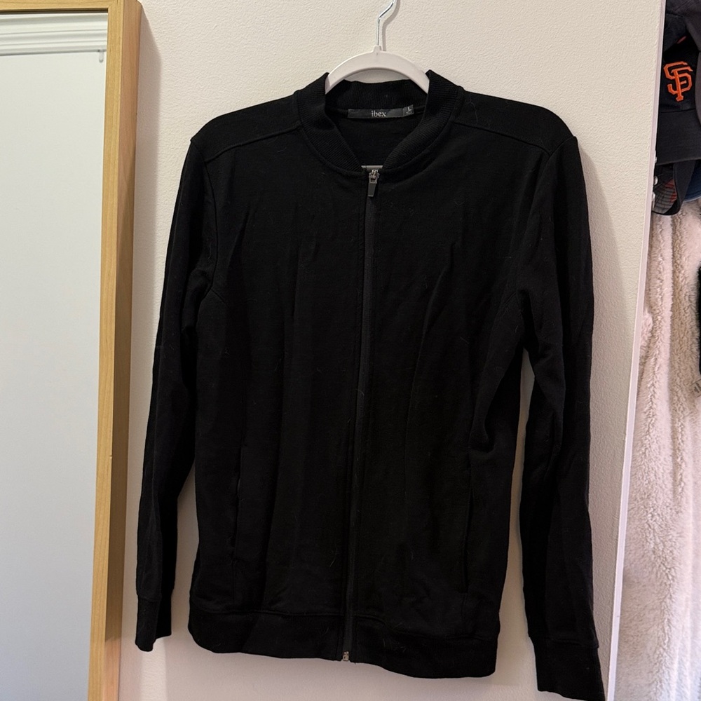 Ibex Shak Jacket: Zip-Up Merino Wool Bomber-Style Sweater Jacket